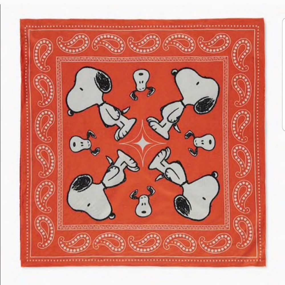 NIP Orange Snoopy Bandana